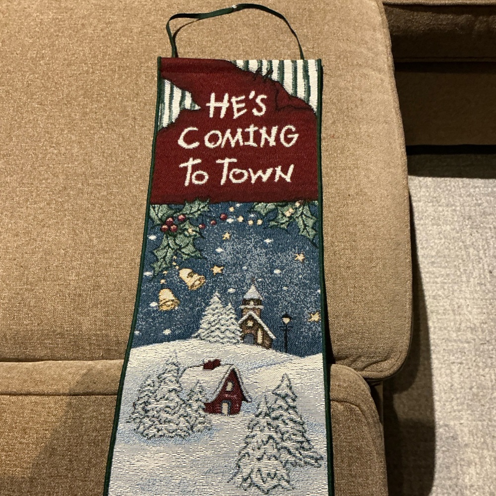 Boyds Bears Holiday Wall Hanging - Red, Green, Blue